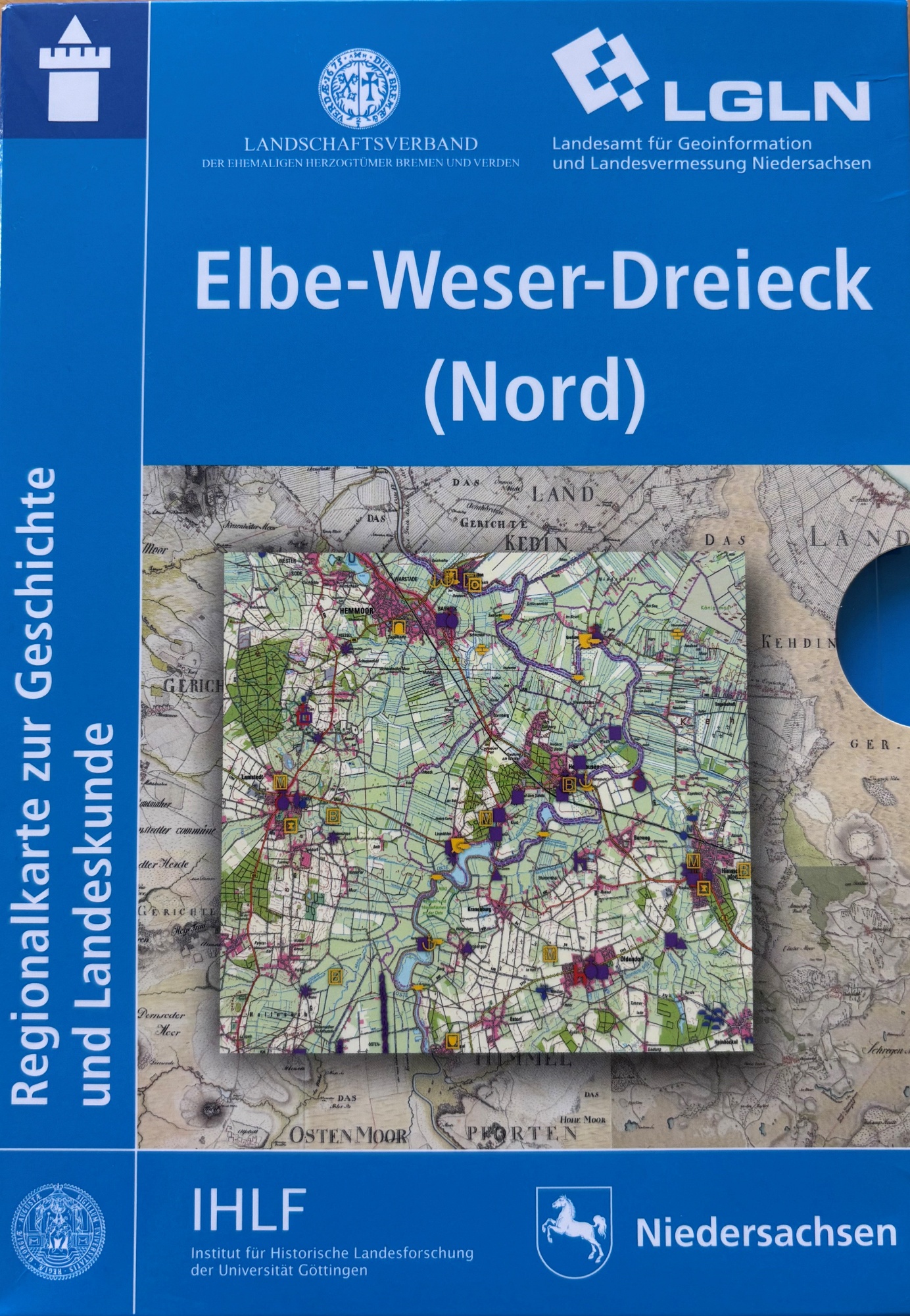 Norbert Fischer u. Niels Petersen (Hg.): Regionalkarte zur Geschichte und Landeskunde. Ausgabe Elbe-Weser-Dreieck (Nord) Cover des Buchs Norbert Fischer u. Niels Petersen (Hg.): Regionalkarte zur Geschichte und Landeskunde. Ausgabe Elbe-Weser-Dreieck (Nord)