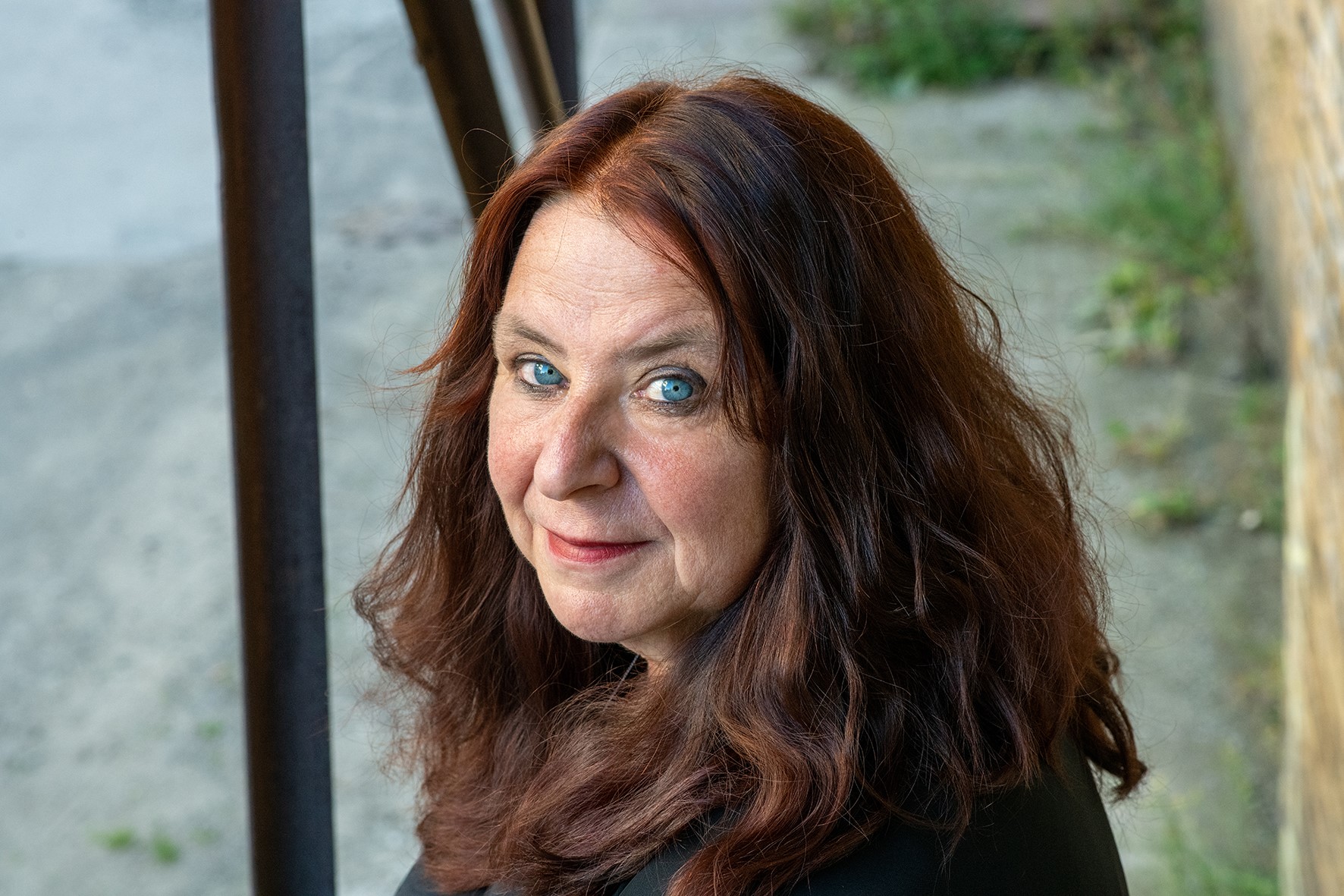 Eine Porträt Aufnahme von Annett Gröschner