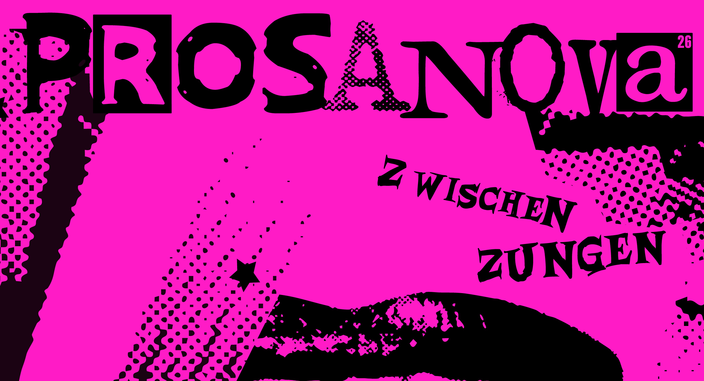 Das Poster des PROSANOVA26 Festivals für junge Literatur